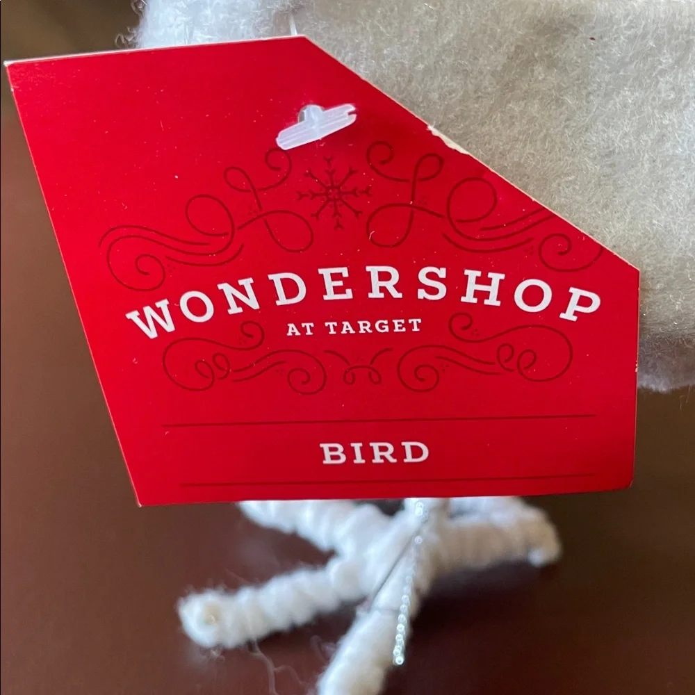 Wondershop Festive Bird with Pink Scarf and Ear Muffs